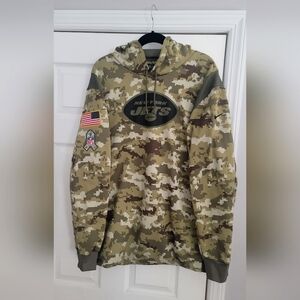 New York Jets Salute to Service NFL Camo Nike Hoodie 2xl